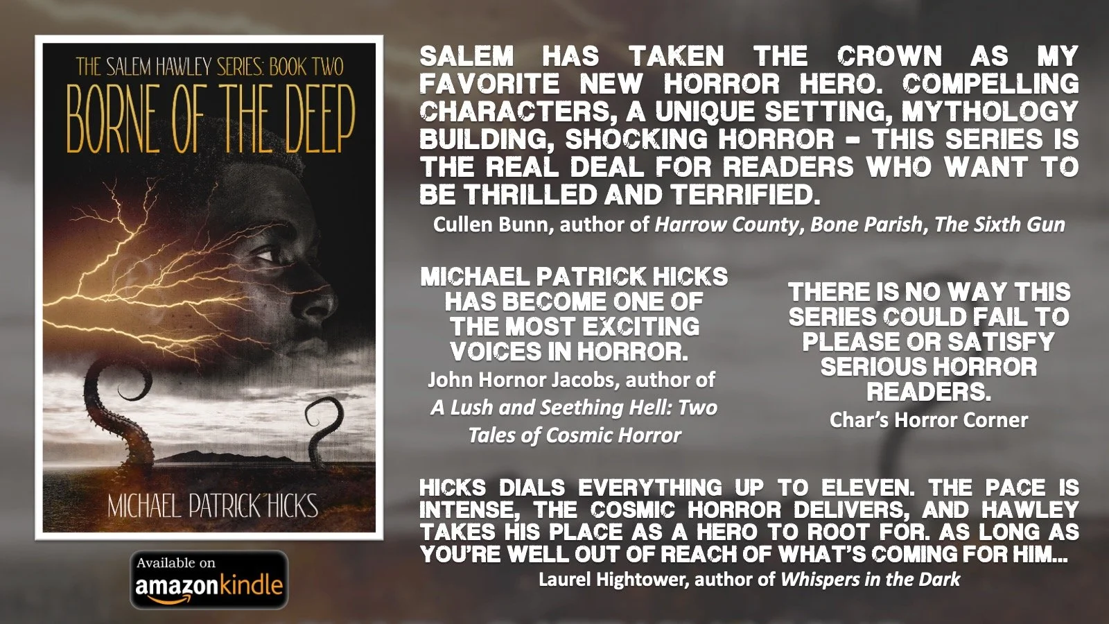 "Borne of the Deep" blurbs card