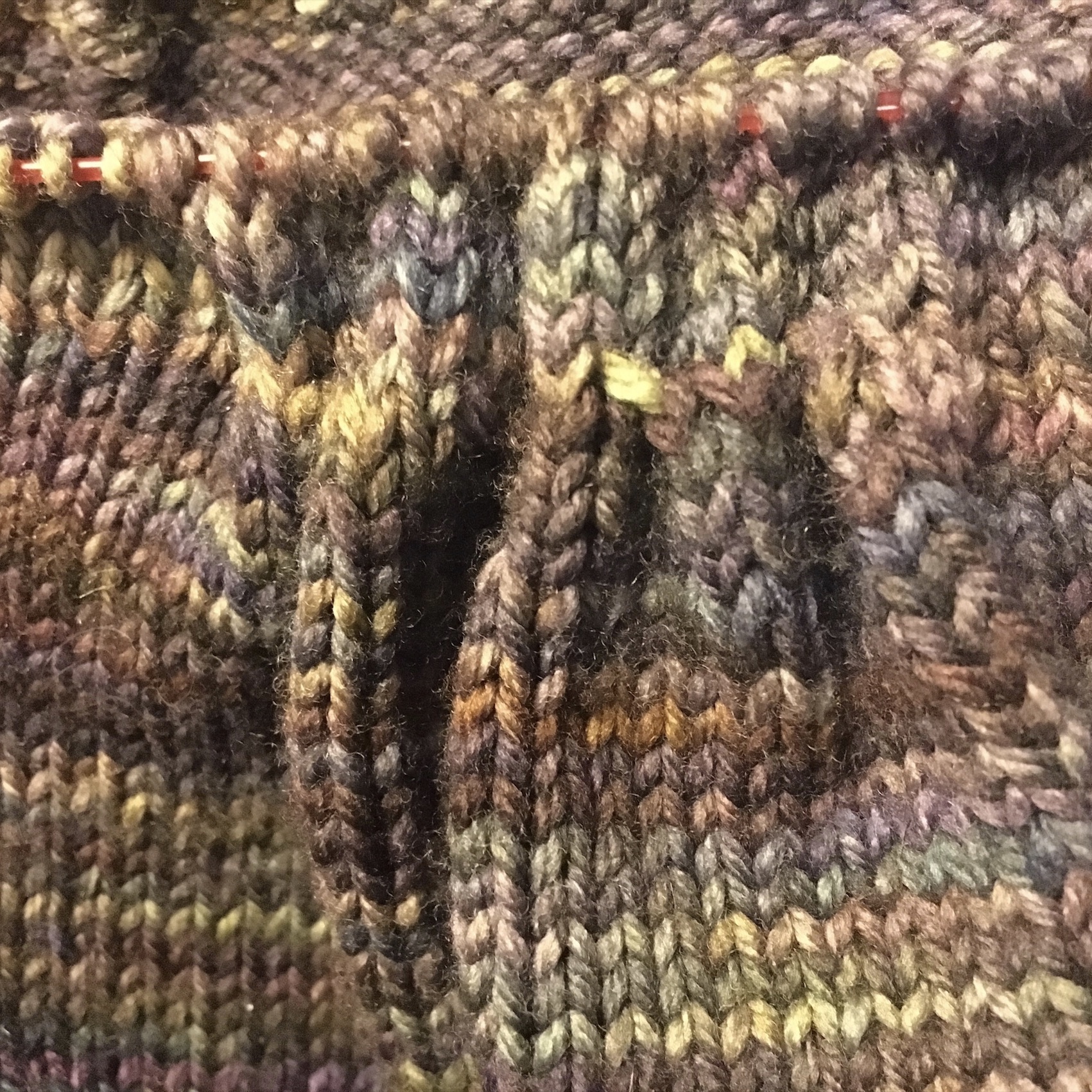 Double pleats, Malabrigo yarn