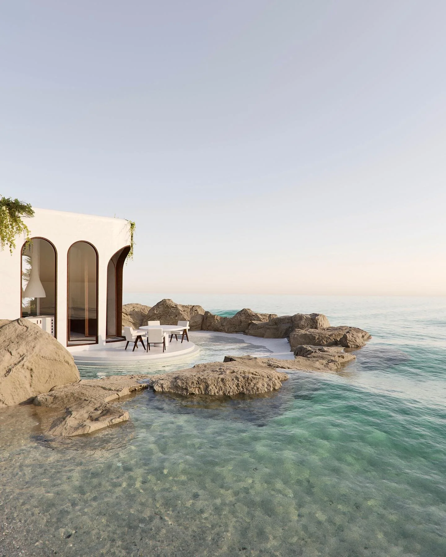 Our digital project for @architectanddesign.
Ocean Oasis. A secluded house nestled on a sandy beach and crystal-clear water. Exterior views. #utkangunerkan #dreamspace

.

.

.

.

.

#interiors #architecture #sightunseen #pink #kitchentour #milan #m