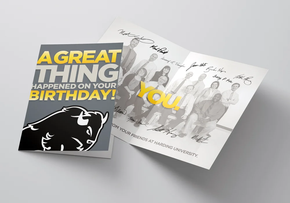Birthday cards for prospective students