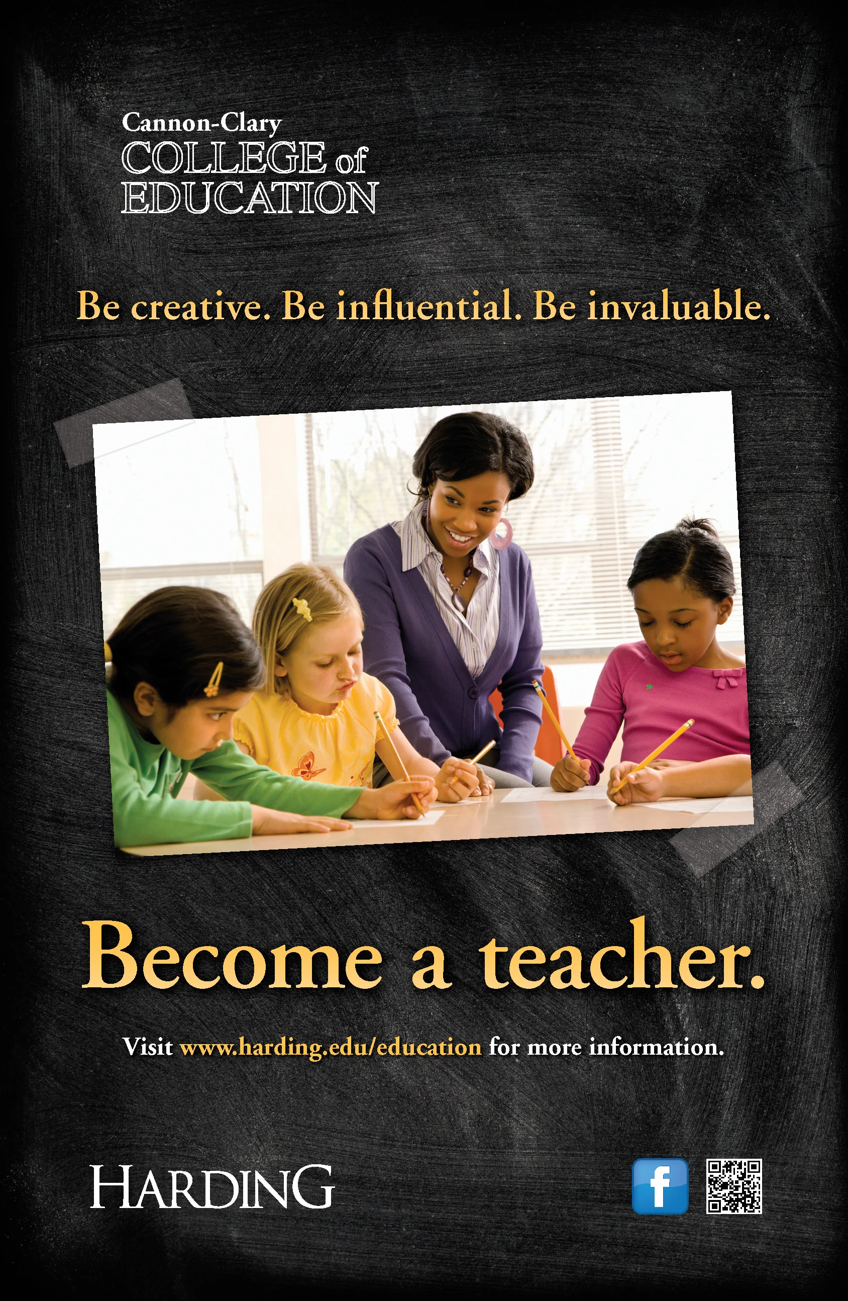 Recruiting poster, Cannon-Clary College of Education, Harding University