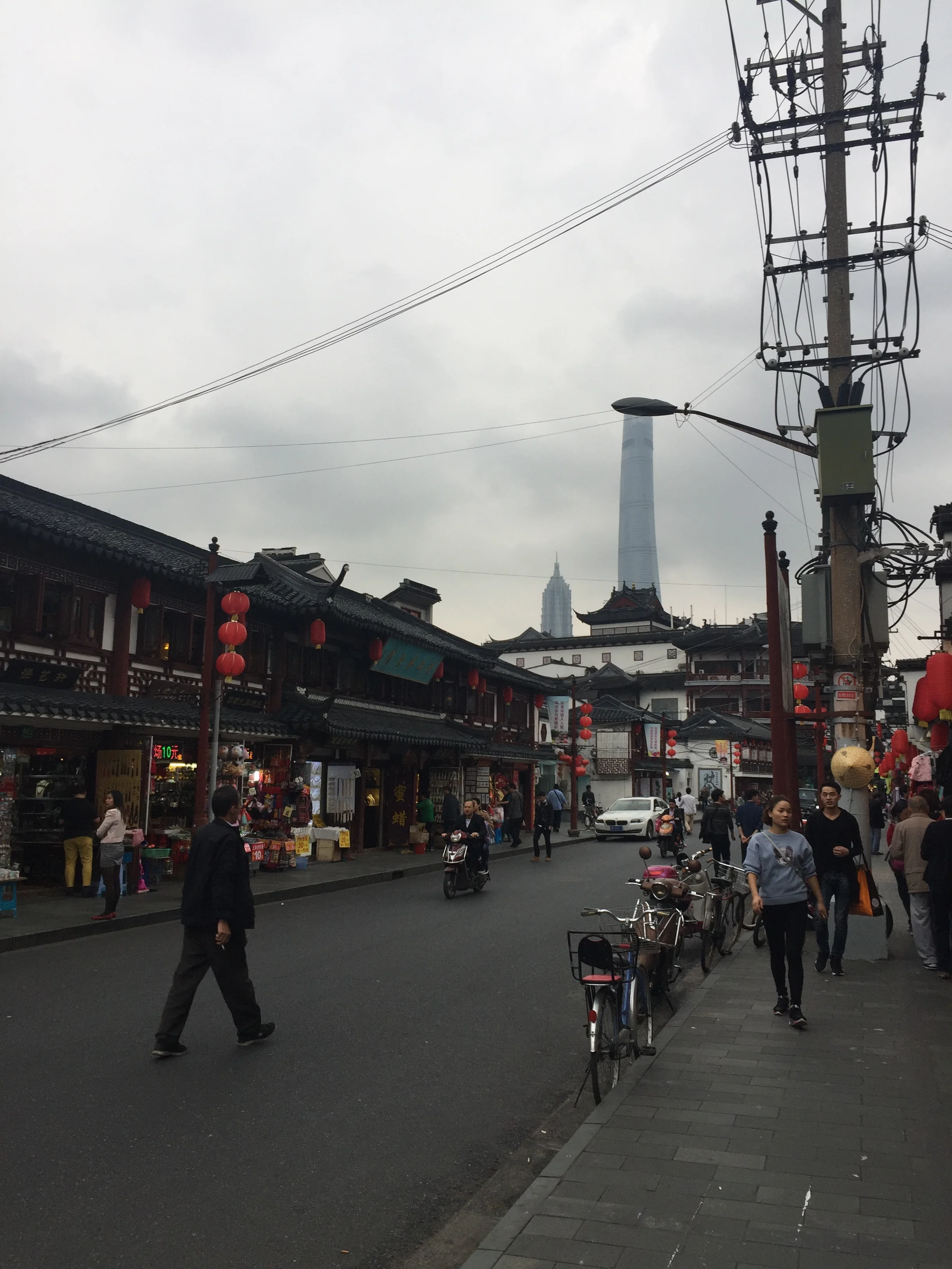 Random road in Shanghai
