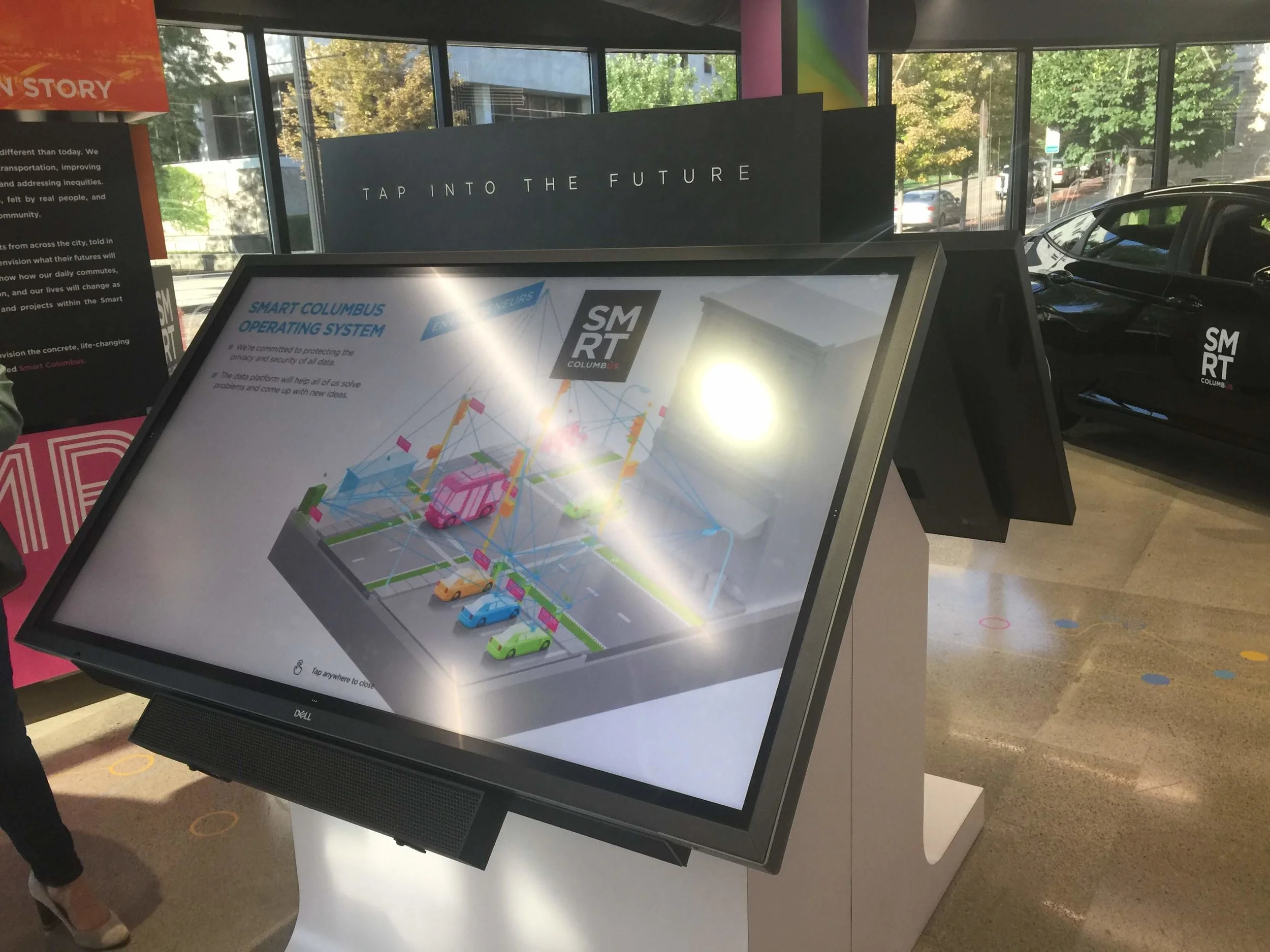 Inside of the Smart Columbus Experience Center