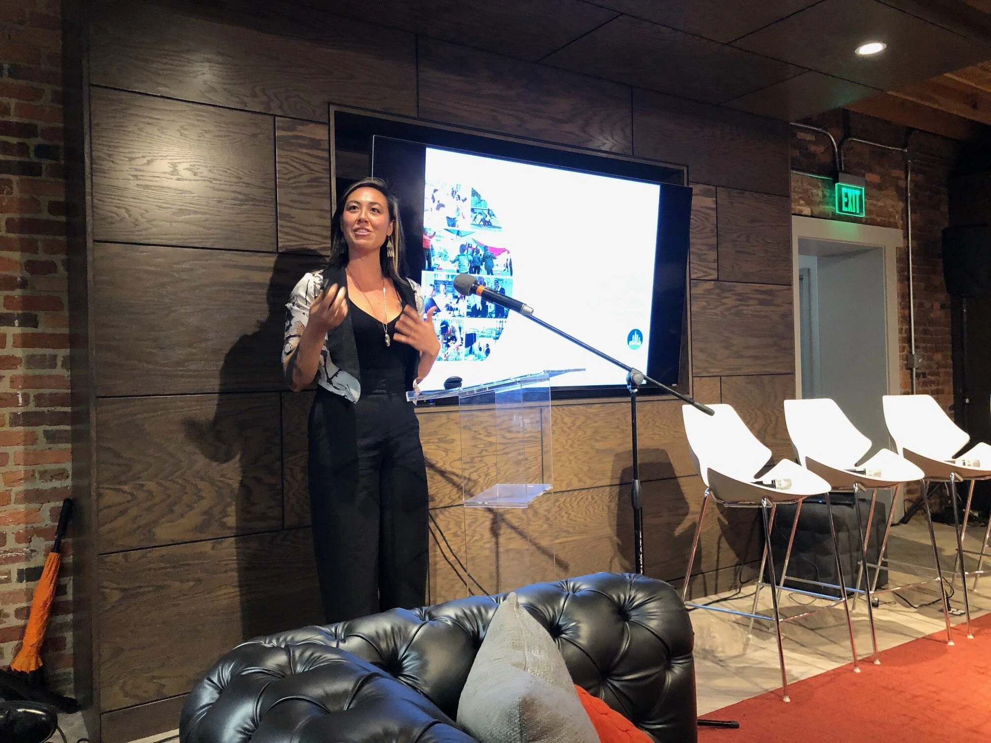 Claudia Jolin provides an overview of the Downtown Baltimore 