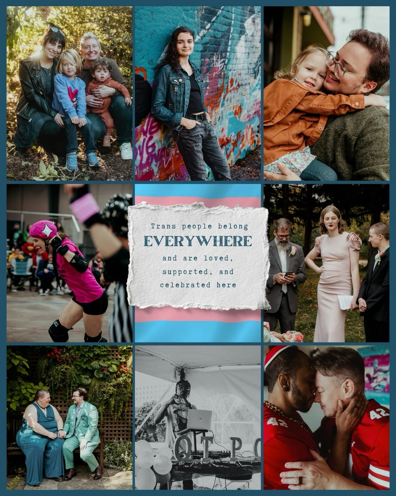 To all my trans friends, family, clients, and folks we haven&rsquo;t met yet: you are so fiercely loved here. We stand with you, always. 🏳️&zwj;⚧️