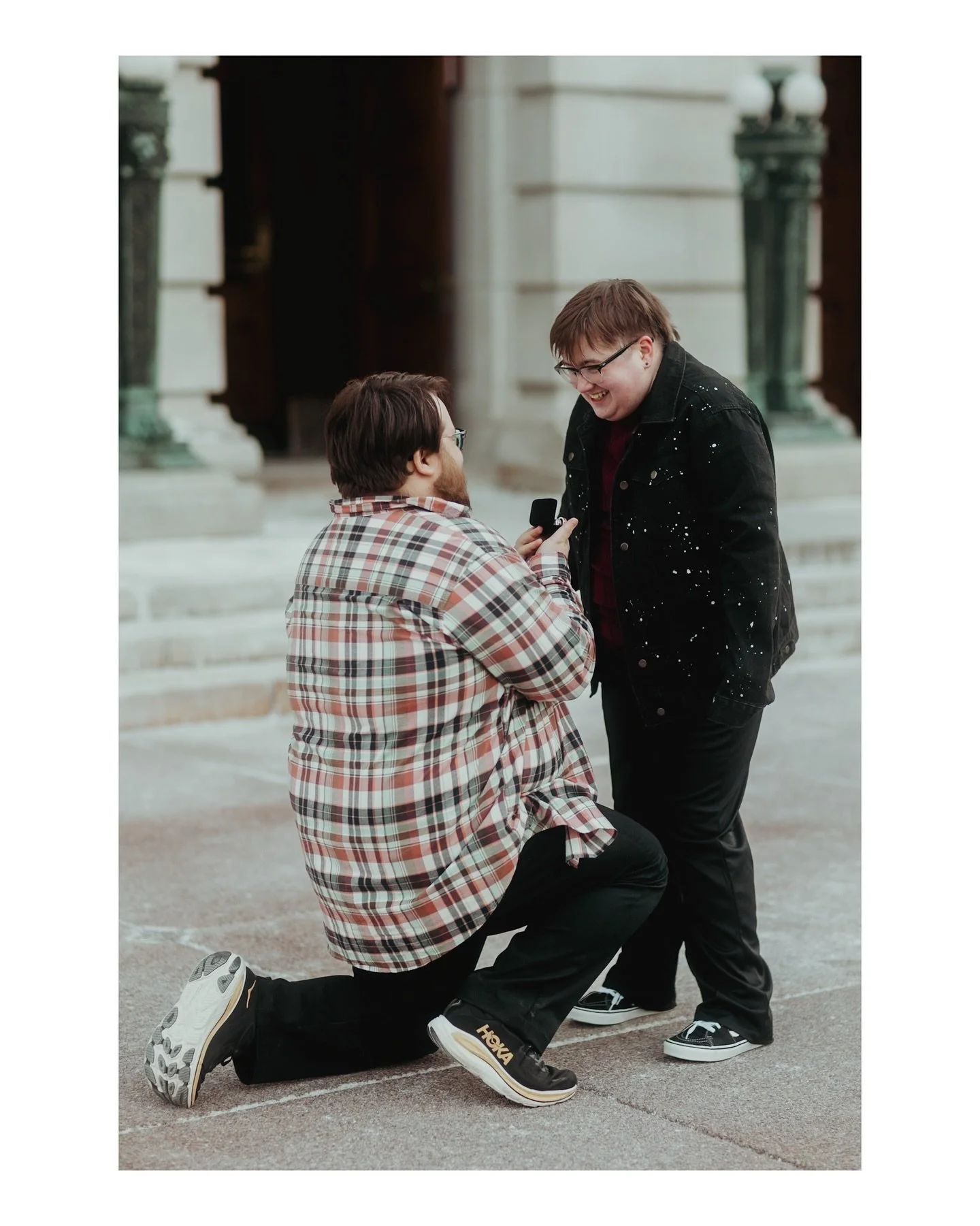 Not one but TWO surprise proposals at this sweet winter engagement! First Korben proposed to Storm (following an adorable choose-your-own-adventure scavenger hunt, including giving Storm the ability to pick from not one, not two, but FOUR handmade ri