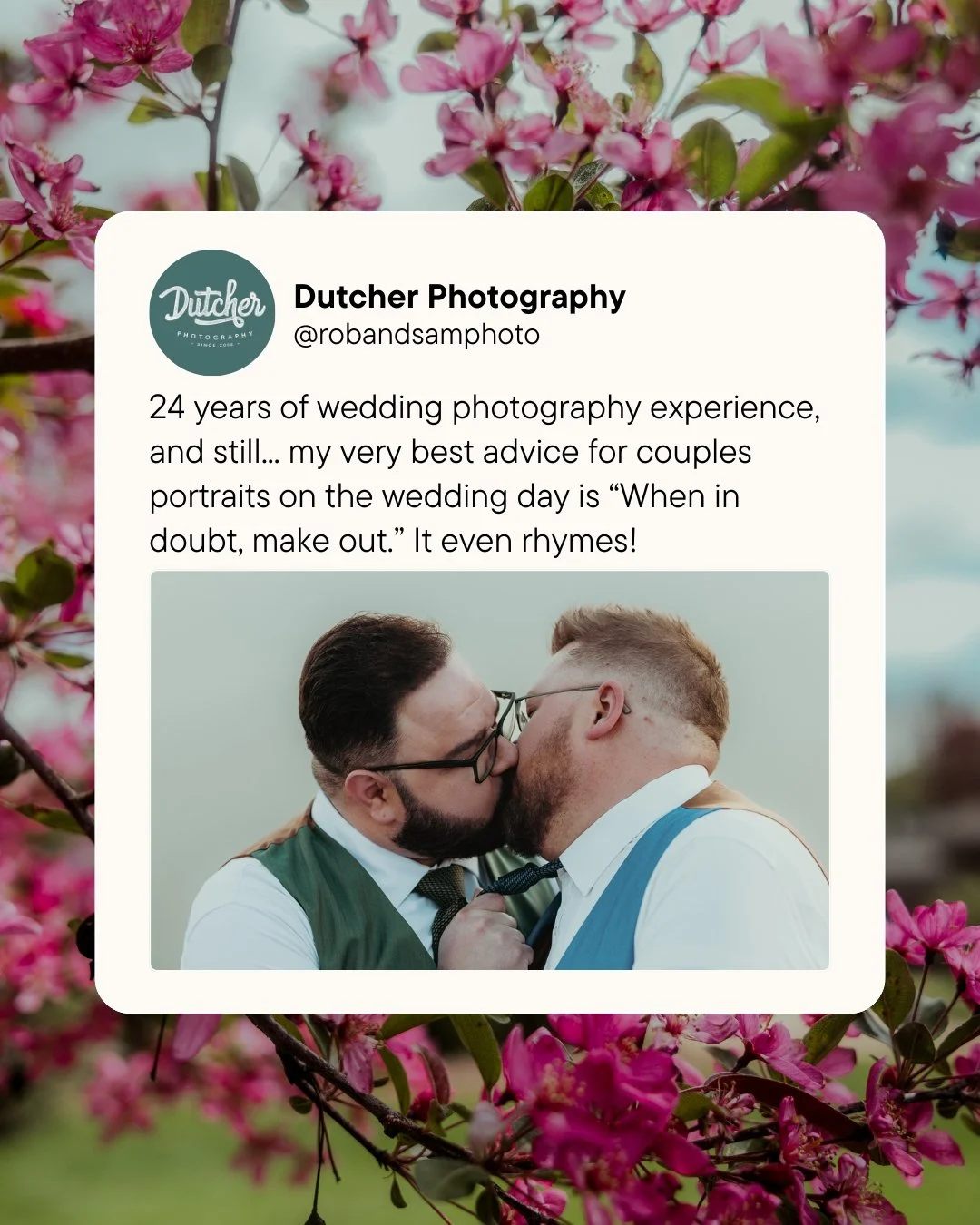 For real though, not to be a mom about it, but act like you like each other (A LOT) and your photos will thank you! 😉
.
.
.
.
.
. 

Here are the folks/companies that helped make this wedding amazing!
 - The Couple: @david.moe86 + @lopezac15
 - Suits