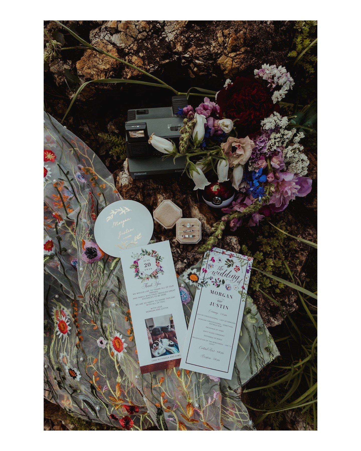 The details of your wedding day matter. The rings from a family member for your something borrowed, the hand-embroidered wedding cape, the Pokemon ball that your partner proposed with. The wedding flowers you picked out. Grandma's polaroid camera. Th