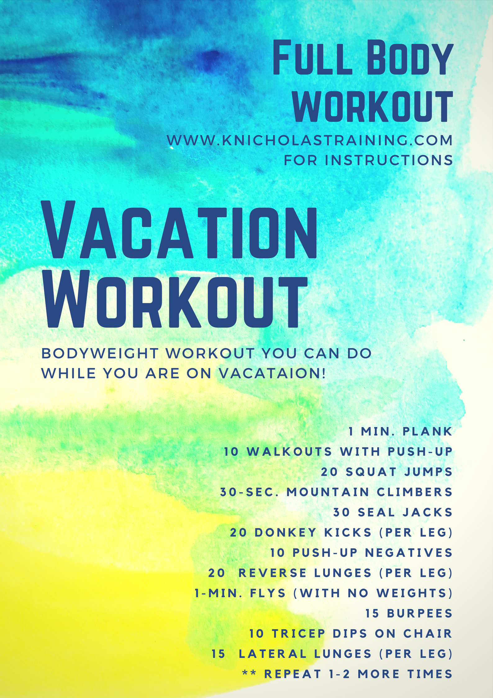 20-Minute Vacation Workout