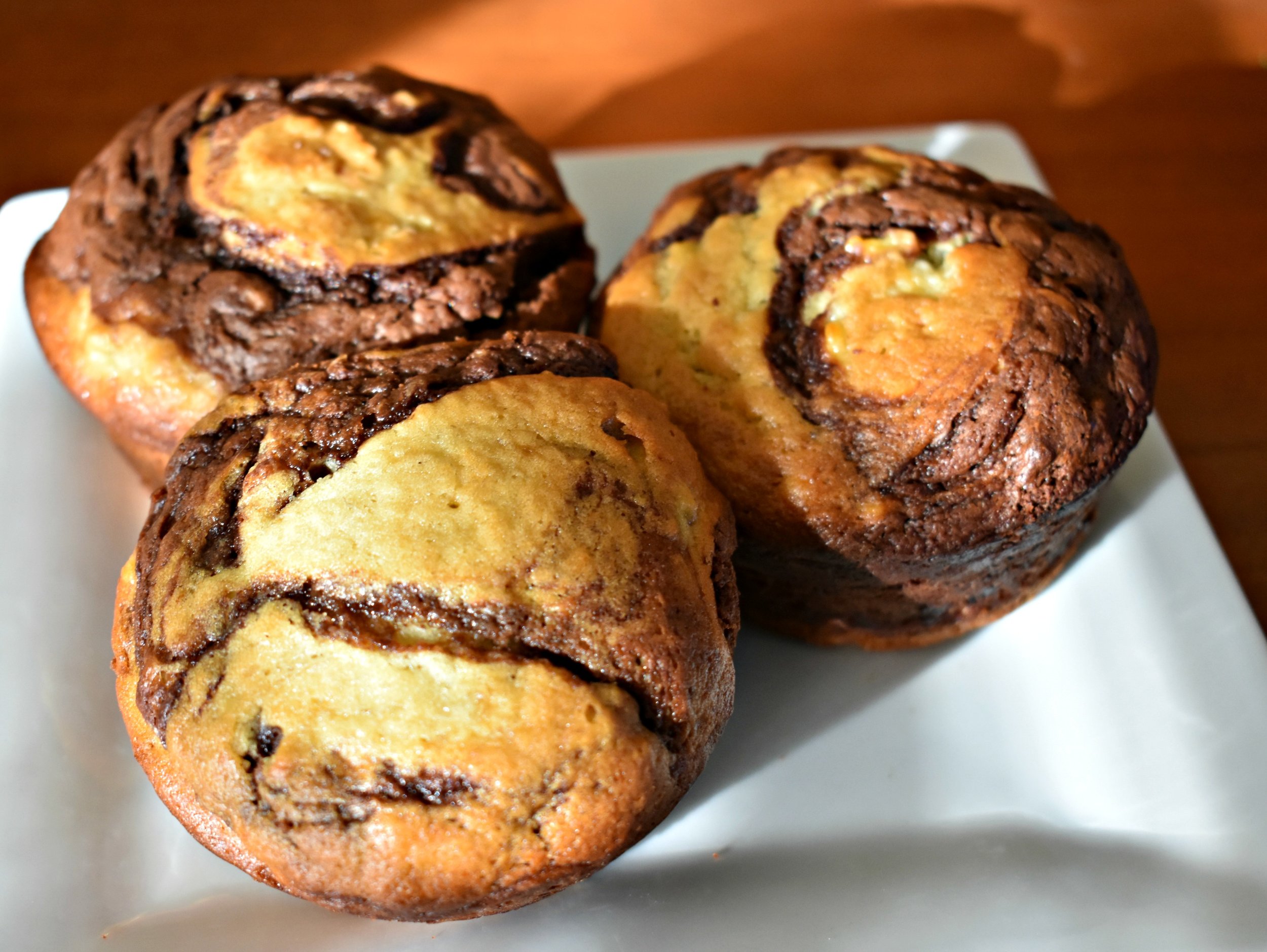 Marbled Chocolate-Banana Bread/Muffins