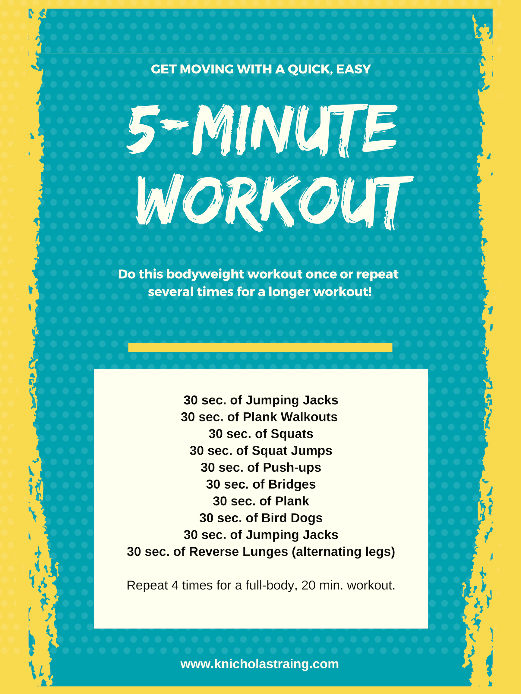 5 Min. Bodyweight Workout