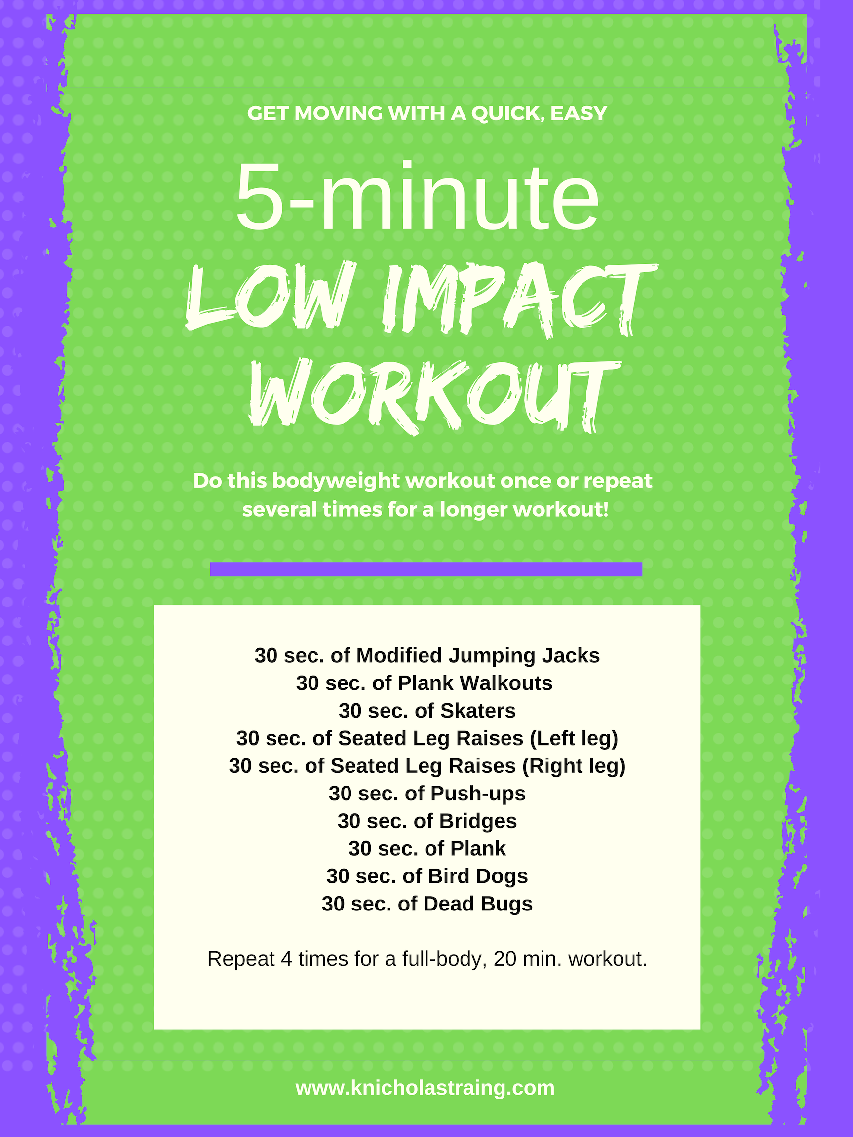 Low Impact 5 Min. Workout 