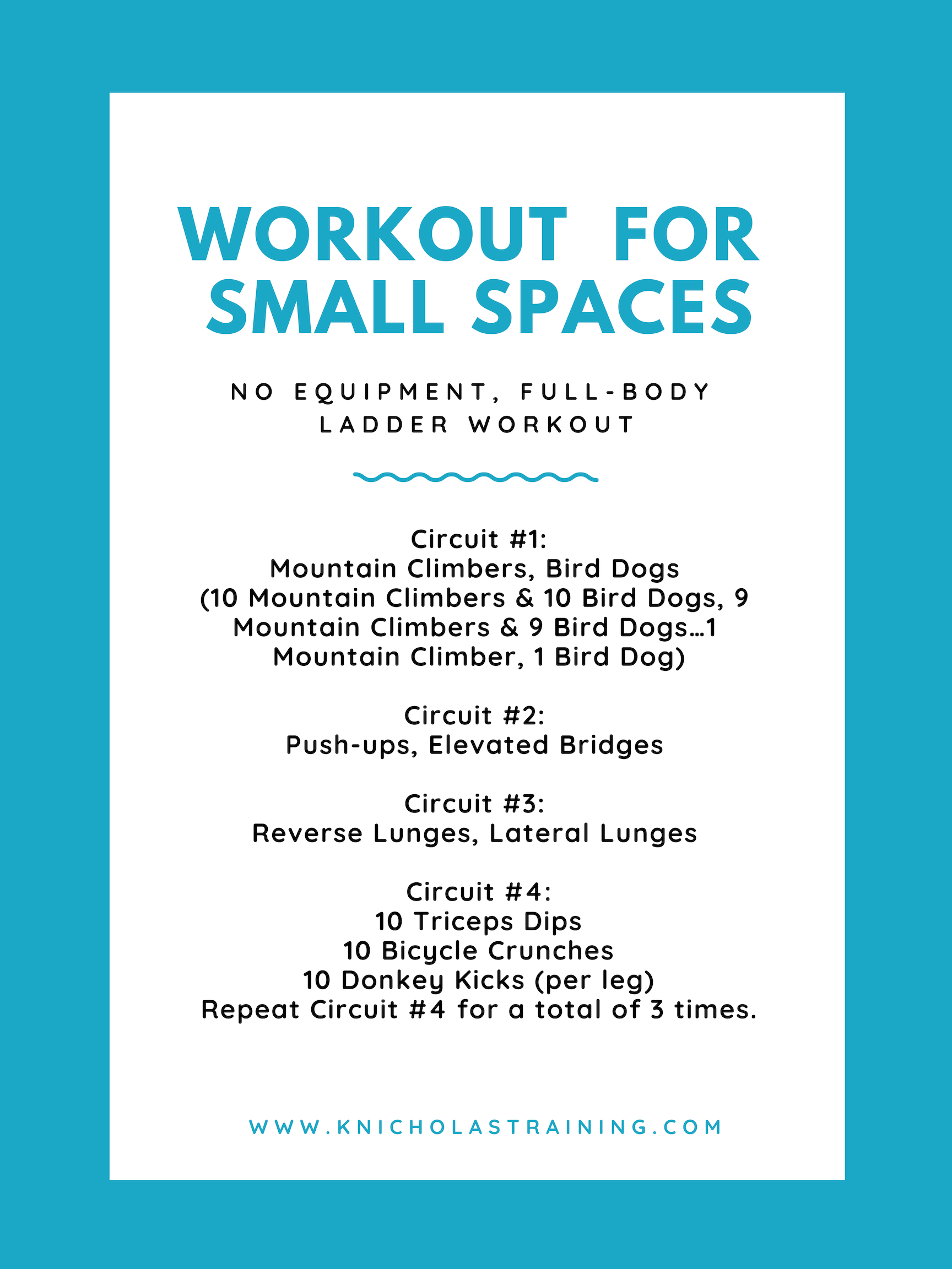 Small Spaces Workout