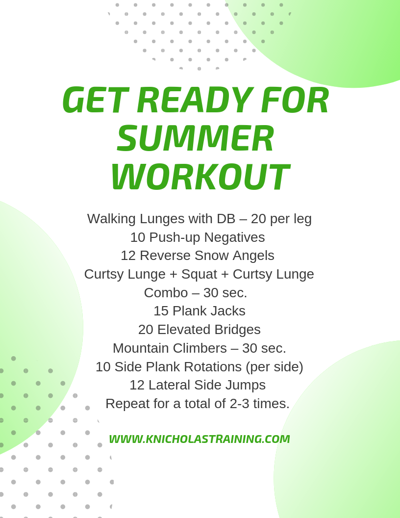 Get Ready For Summer Workout