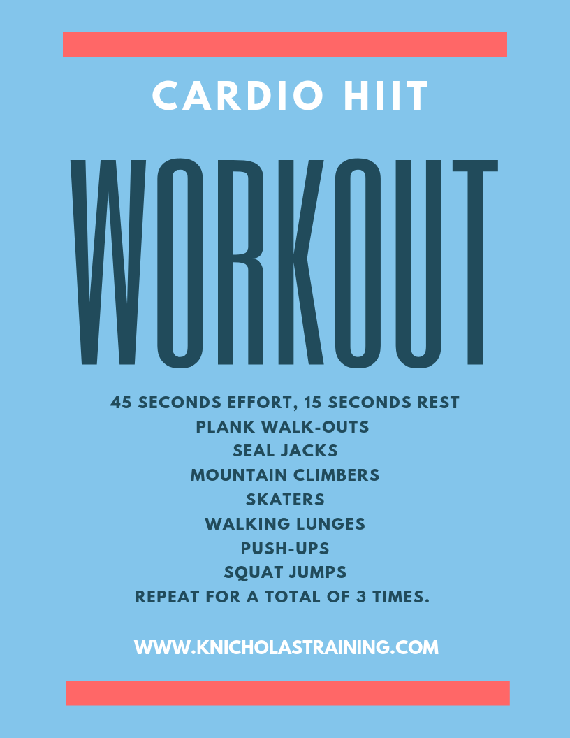 Cardio HIIT Workout You Can Do At Home