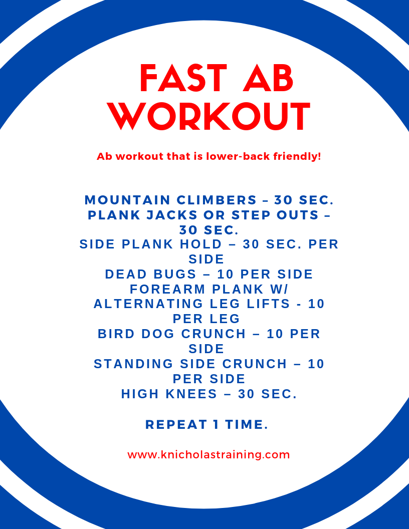 Back-Friendly Ab Workout