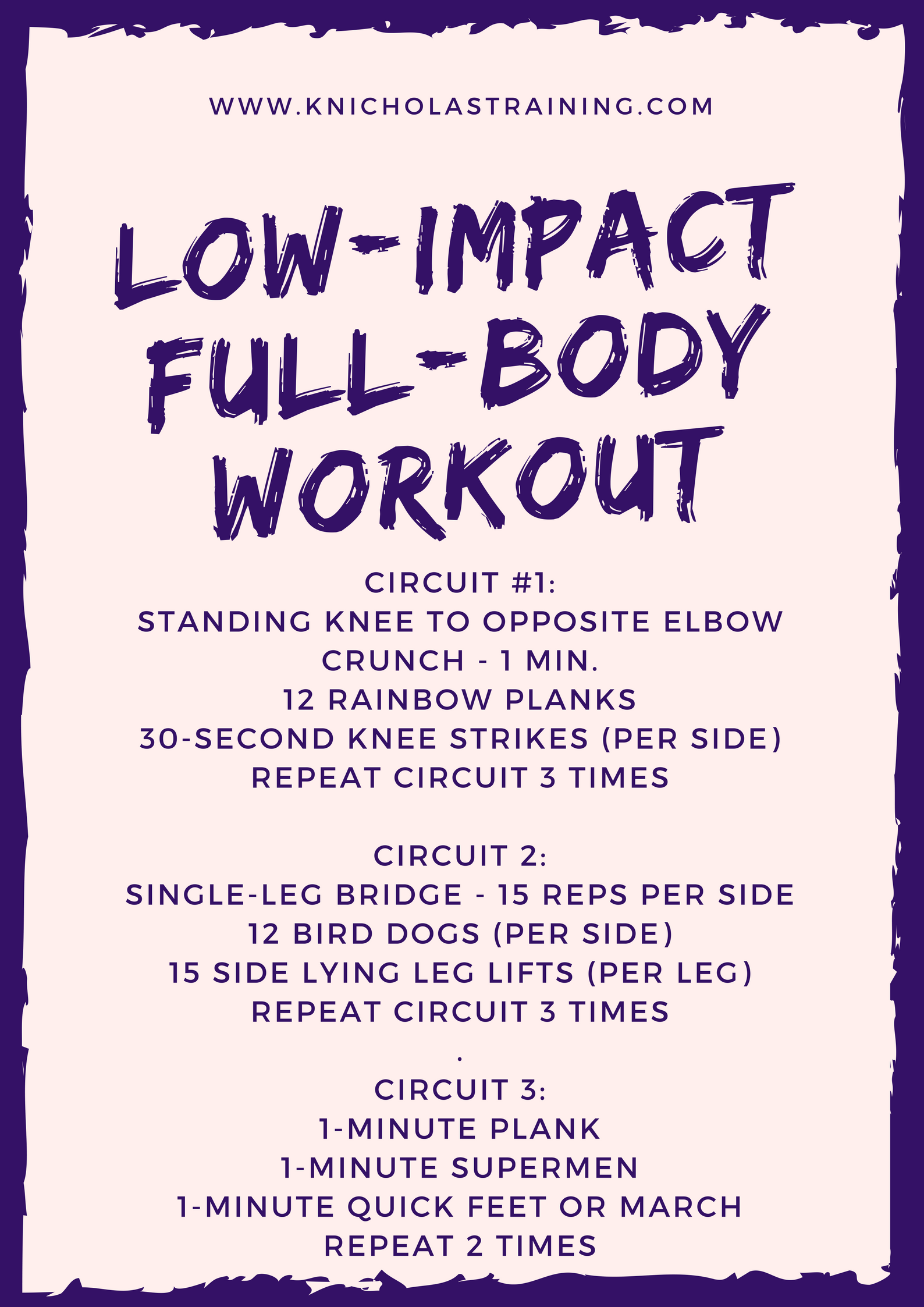 Useful Information Free Exercise Workouts And Fitness Tips Karen Nicholas Training