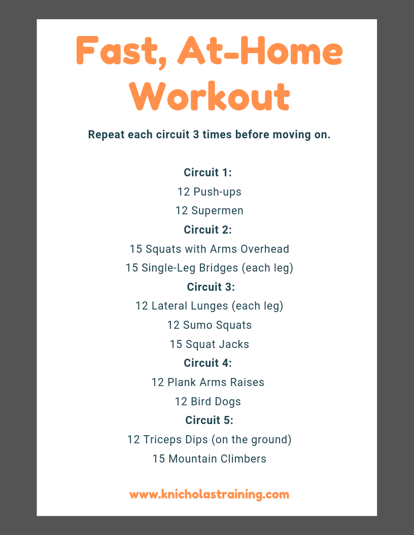 Without Equipment Easy Exercises At Home For Beginners No