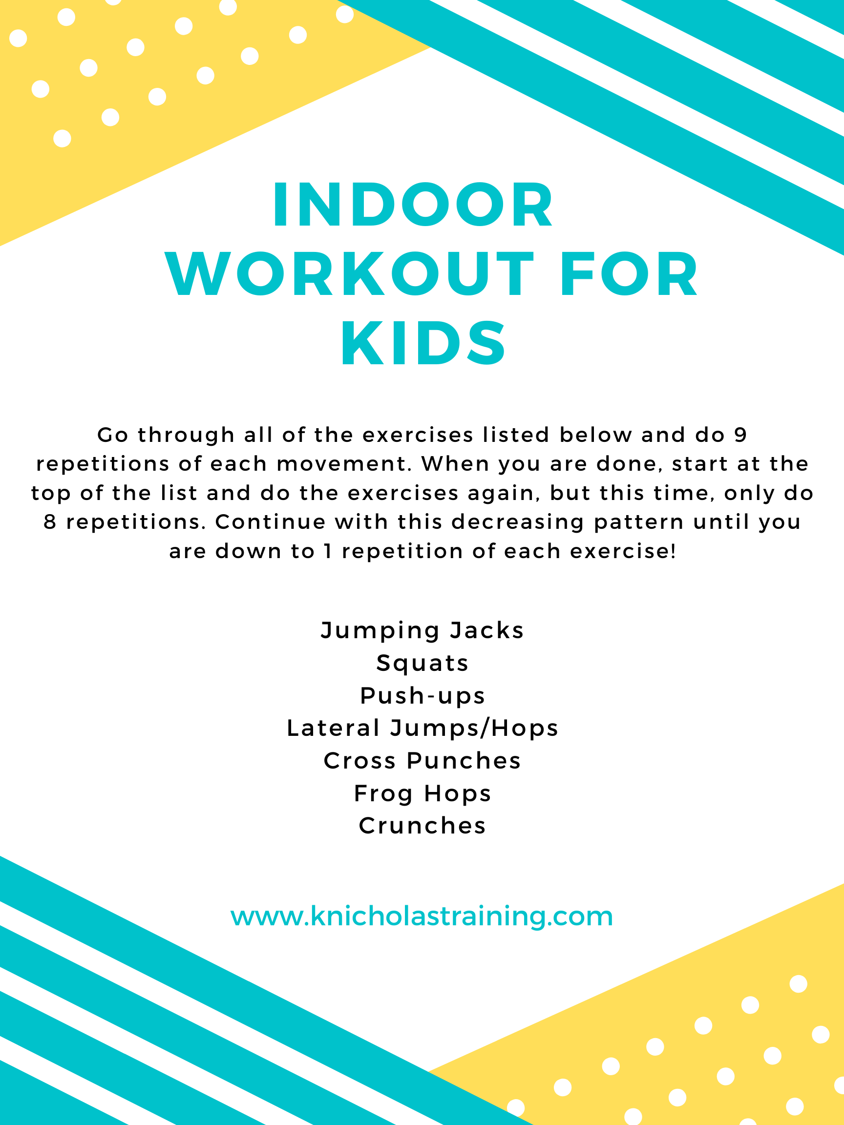 Indoor Workout for Kids