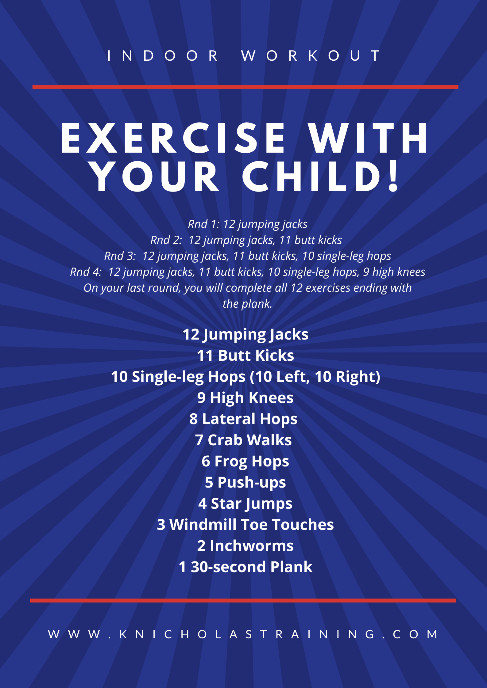 Exercise With Your Child - Indoors! 