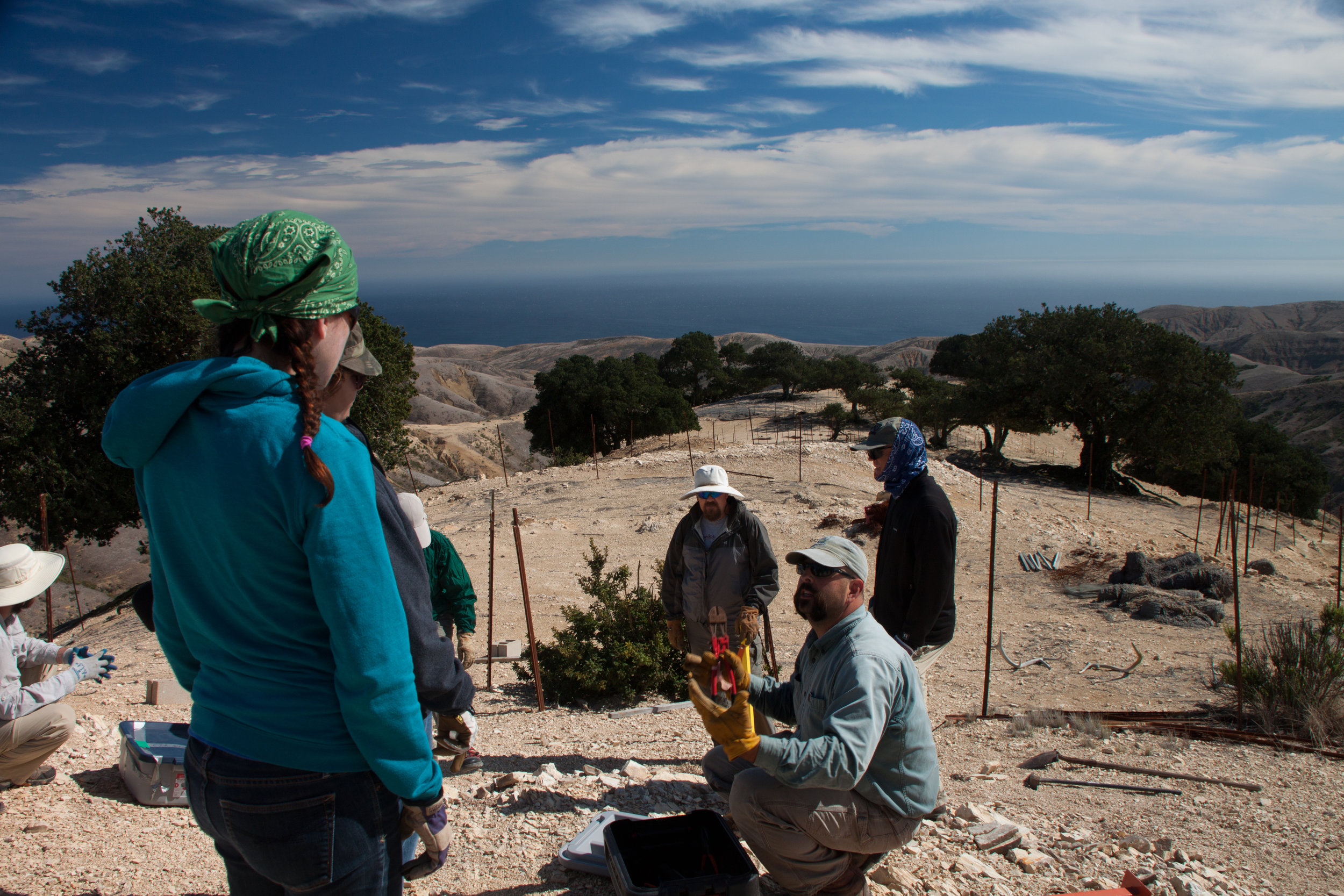 Volunteers Up In The Los Padres National Forest