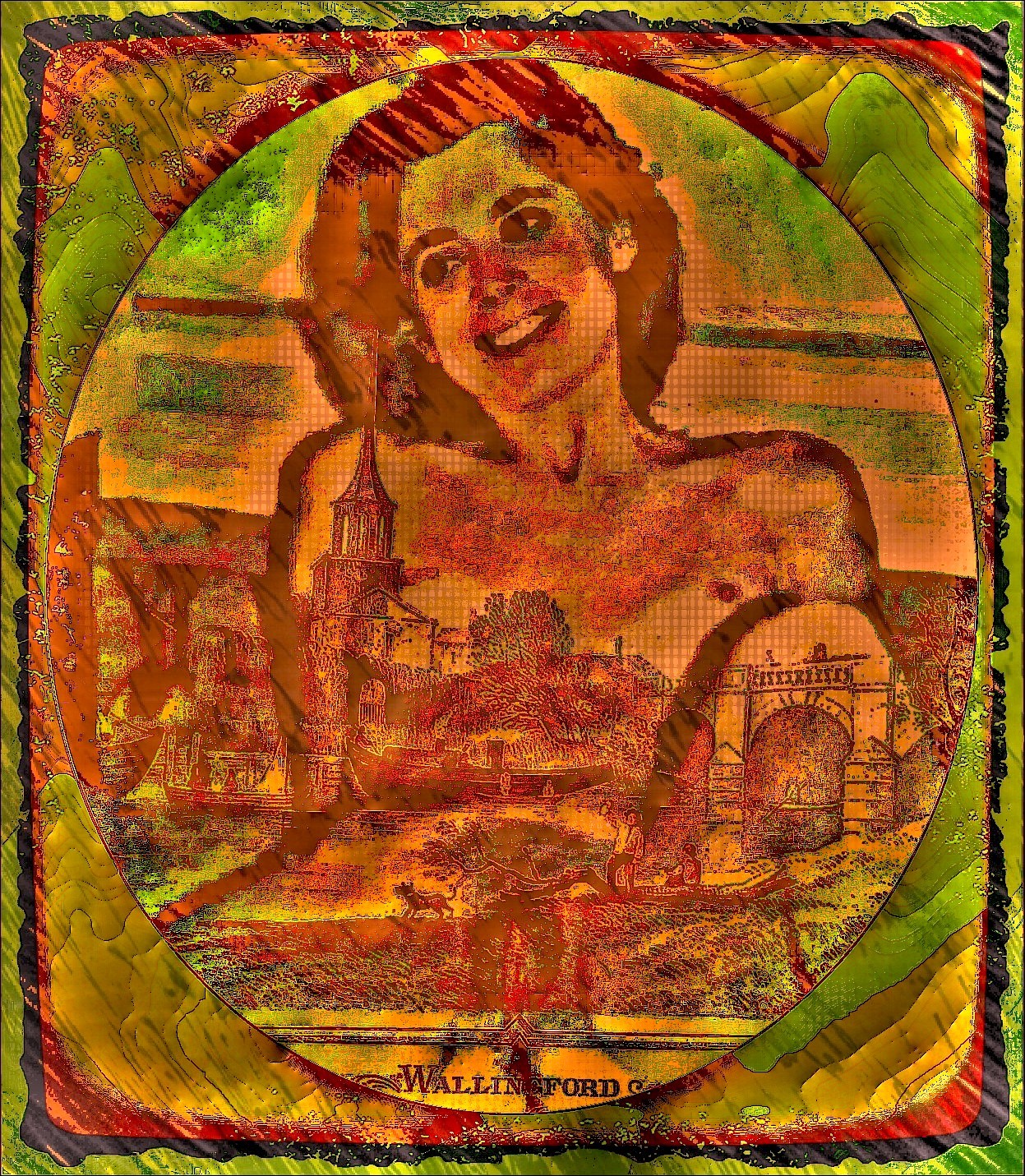 Post-Coital River in Copper and Green