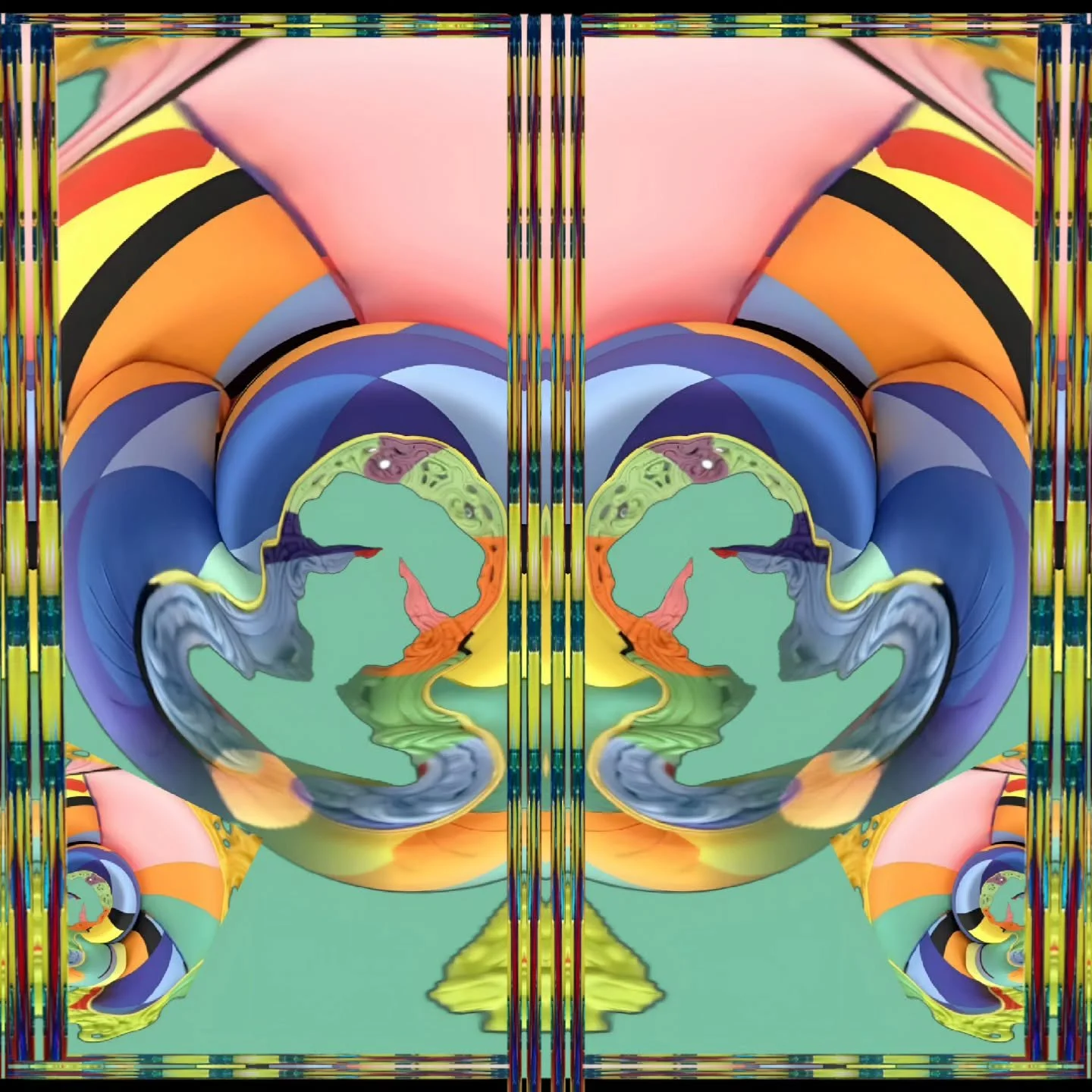 Future of a Happy-Go-Lucky Illusion
#green #blue #yellow #orange #pink