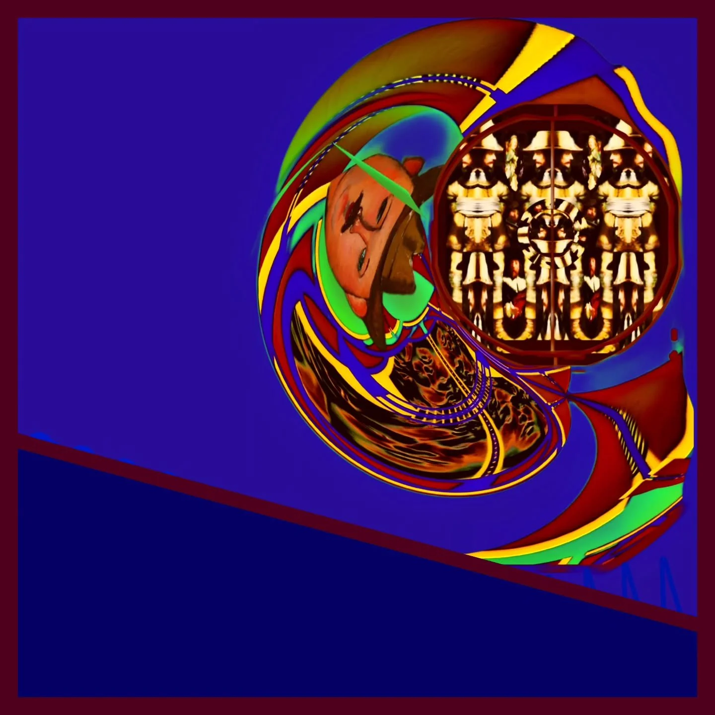 Apostrophe to an Apostrophe 
#apostrophe #blue #paisely #raw #dutch