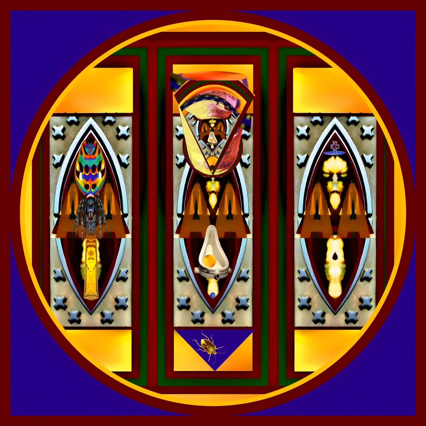 Rose Window Maquette for The Gilded Stinkbug's Ballroom
#rosewindow #whitehouse #ballroom #thedonald #stinkbug