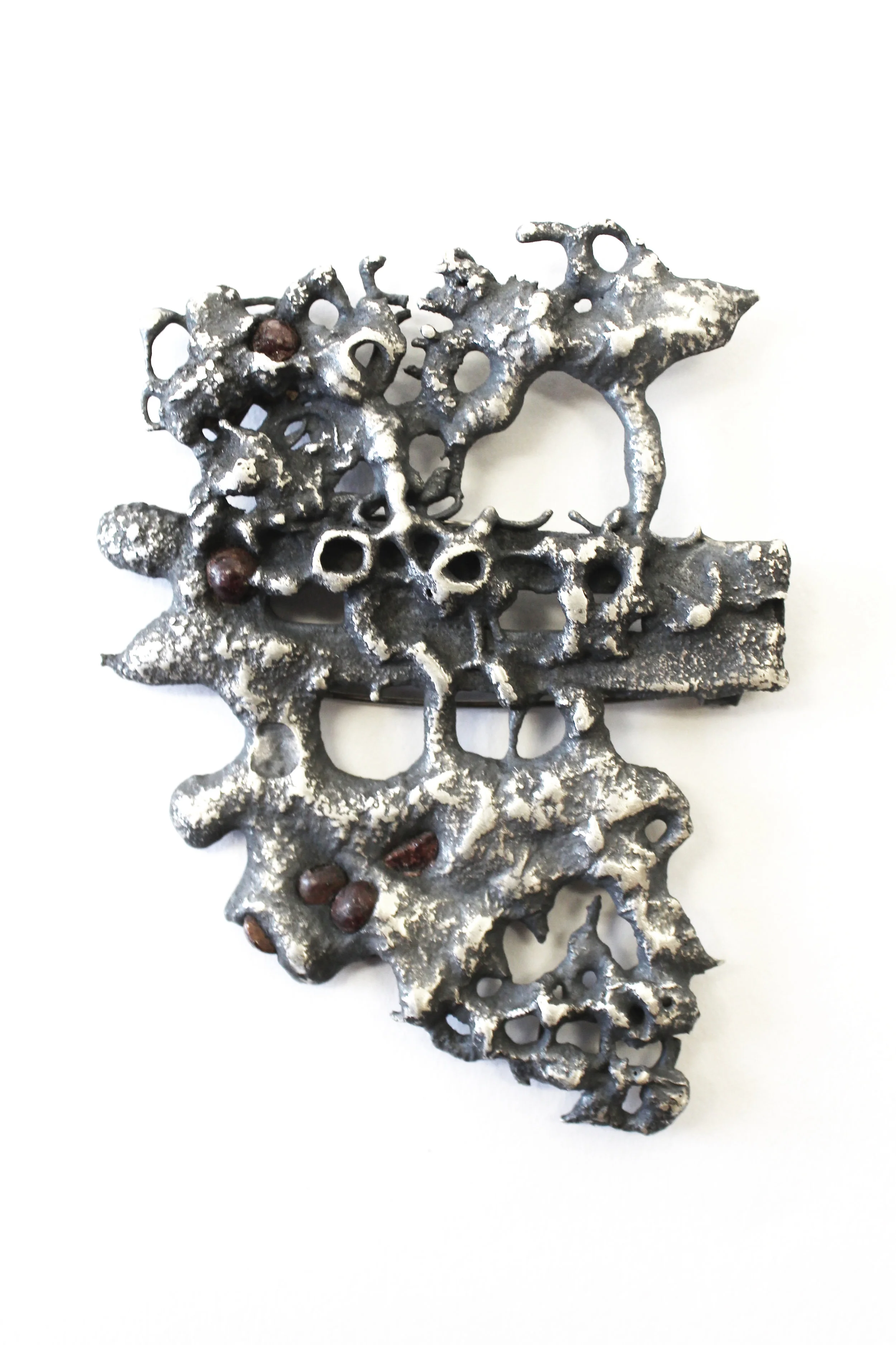 ControlGarnet, Sterling SilverChain-mailing, Fabricating, Melting2016
