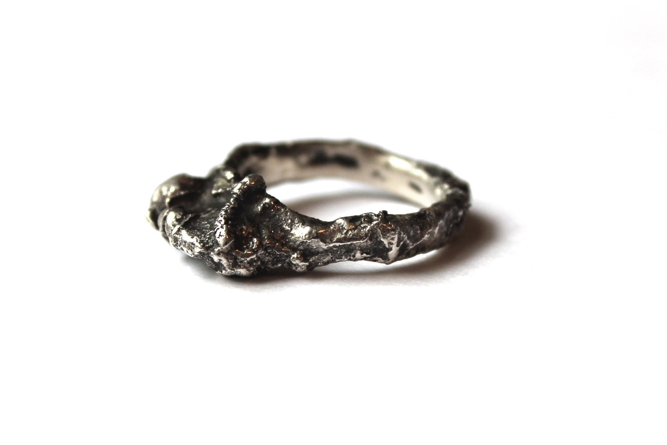 Landscape Molten Sterling Silver Ring