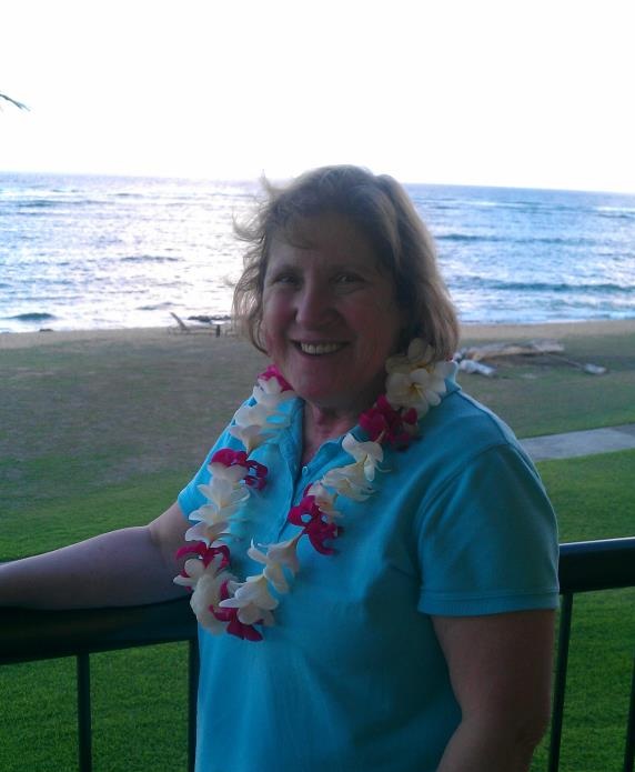 Randy’s sister, Leesa, enjoying her balcony on Kauai