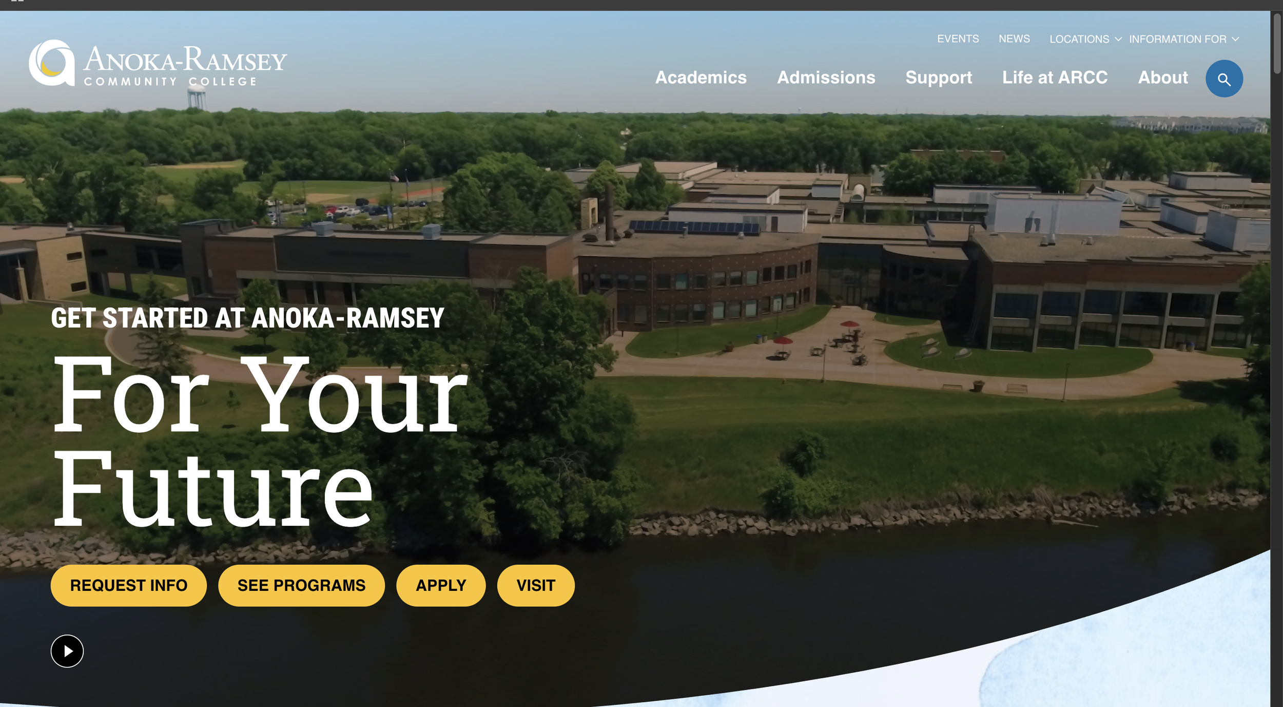 AnokaRamsey.edu Website Redesign