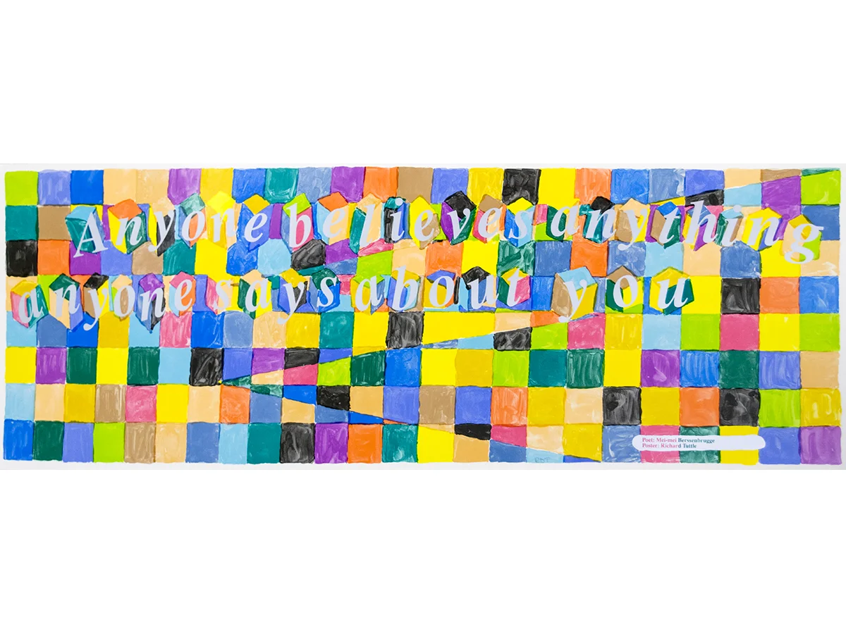 Richard Tuttle Poetry Project poster