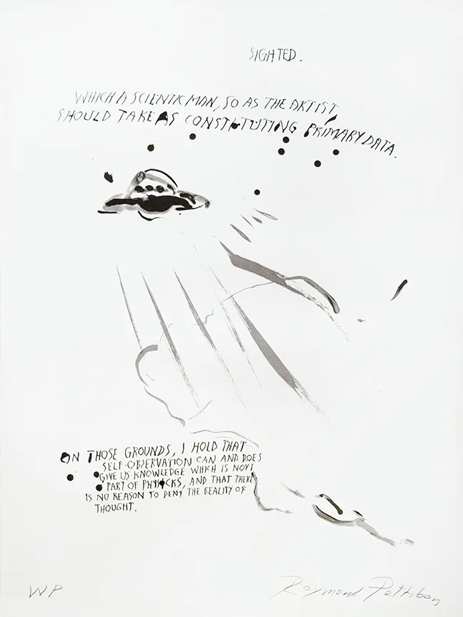 Raymond Pettibon U.F.O. print