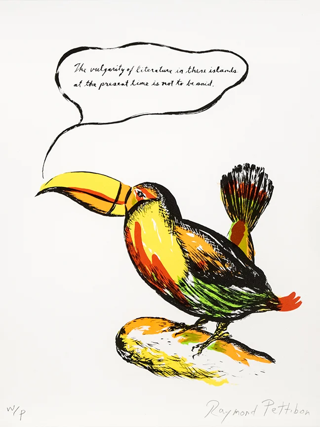 Raymond Pettibon bird print