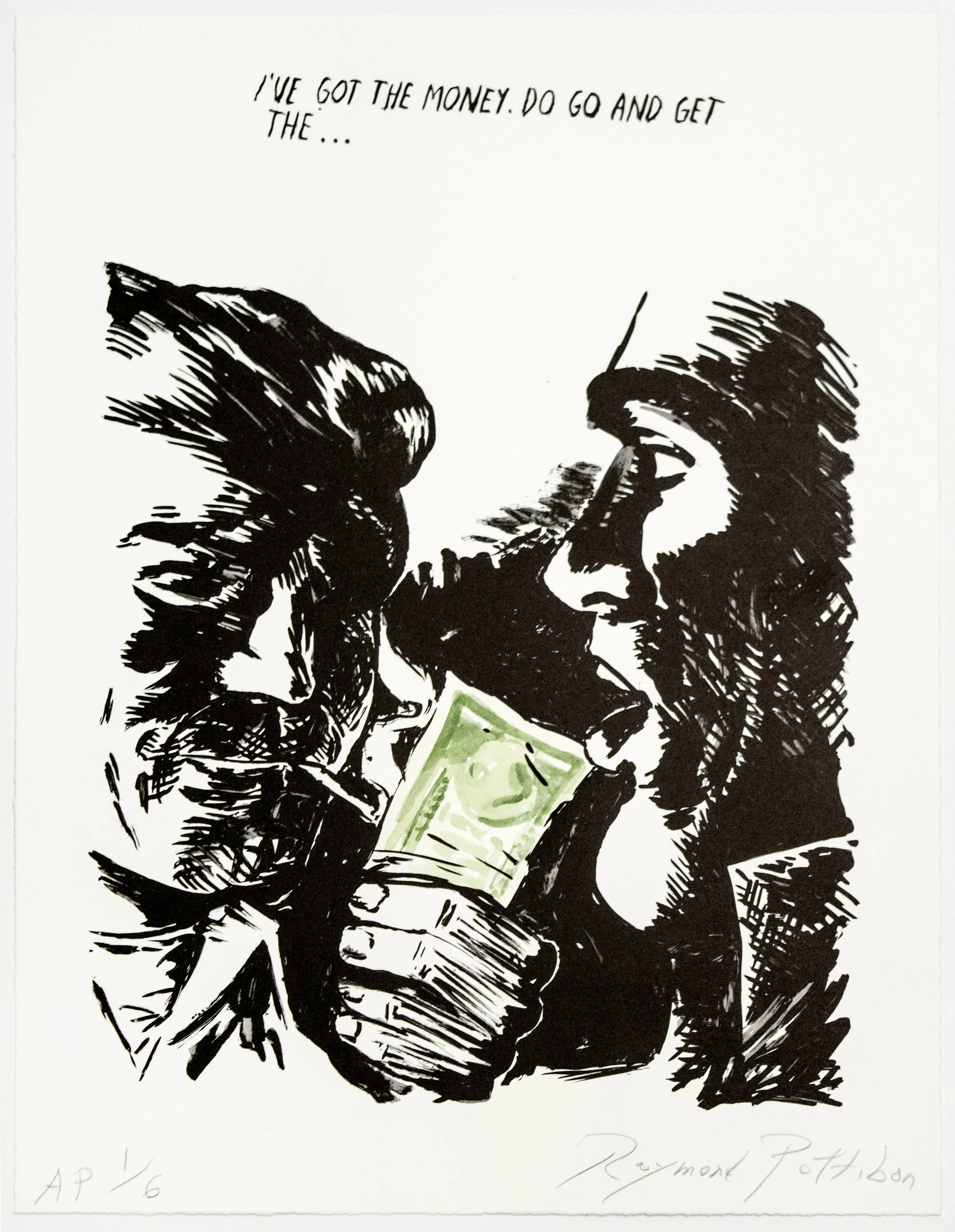 Raymond Pettibon money print