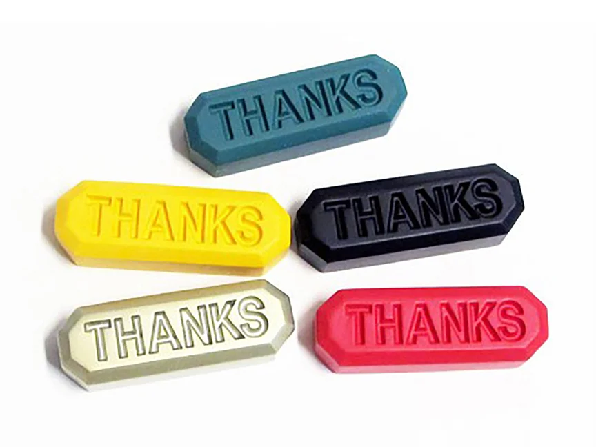 Allan McCollum Thanks sculptures