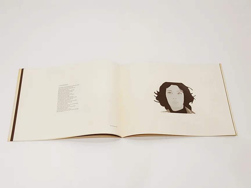 Alex Katz Face of the Poet detail 3