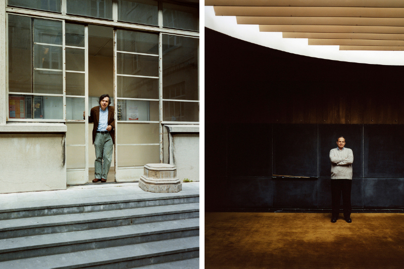 From Brandon Schulman’s portrait project String Theory : (left) Giorgio Parisi, Professor of Physics, University of Rome, Rome, Italy; and (right) Nathan Seiberg, Professor, School of Natural Sciences, Institute for Advanced Study, Princeton, NJ