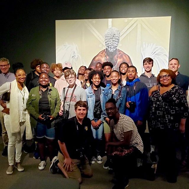 Extraordinary guided tour and Q&amp;A session with Dr. Fahamu Pecou at his &ldquo;Do or Die&rdquo; exhibit last week. This is how we roll....!