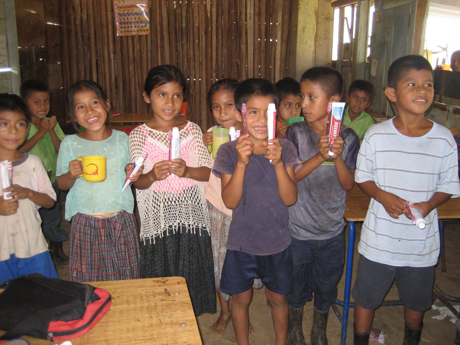 BVC Coban 2009 kids with toothbrushes.JPG