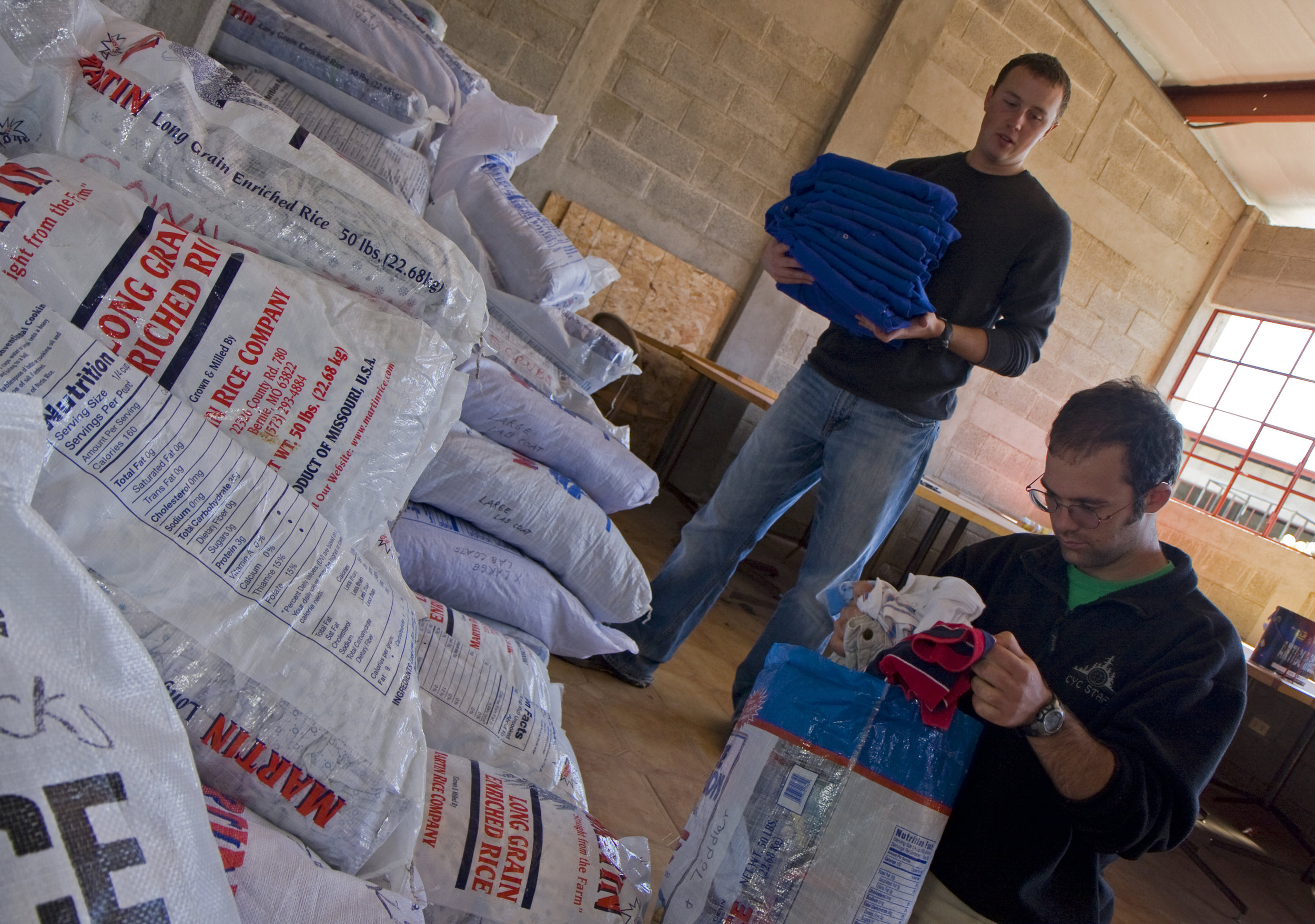 BVC Coban 2009 Pat Deering Matt Ott Clothes sorting.jpg