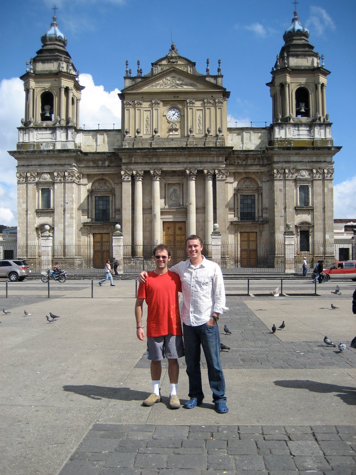 BVC Coban 2009 Pat Deering Matt Ott wtih church.jpg