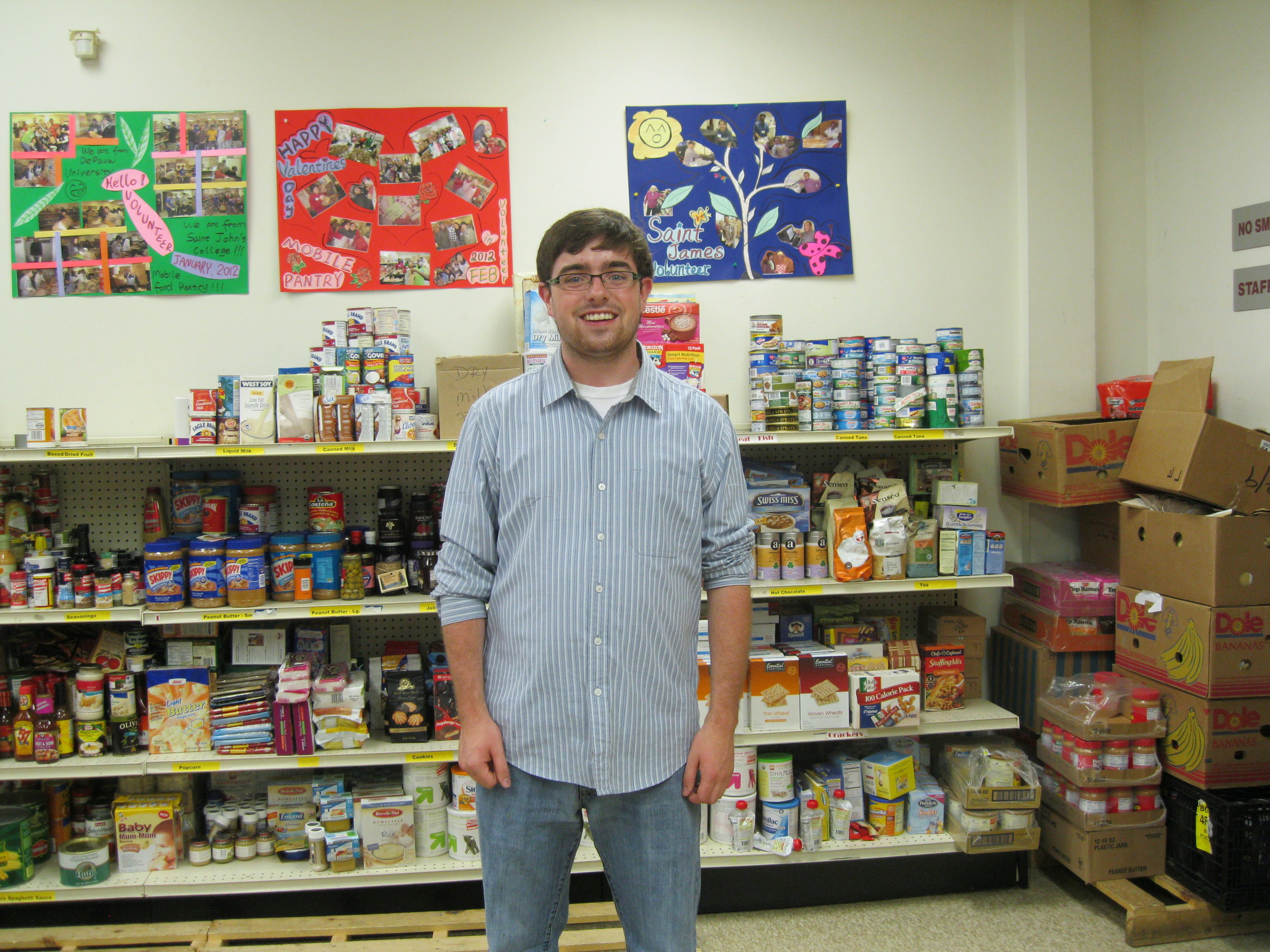 BVC Chicago 2012 Ted Kain with food pantry.jpg