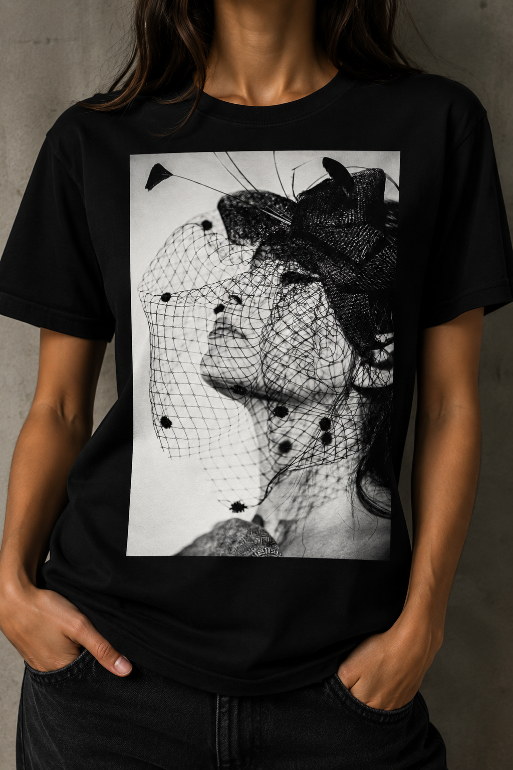 Veiled Portrait Streetwear T-Shirt.png