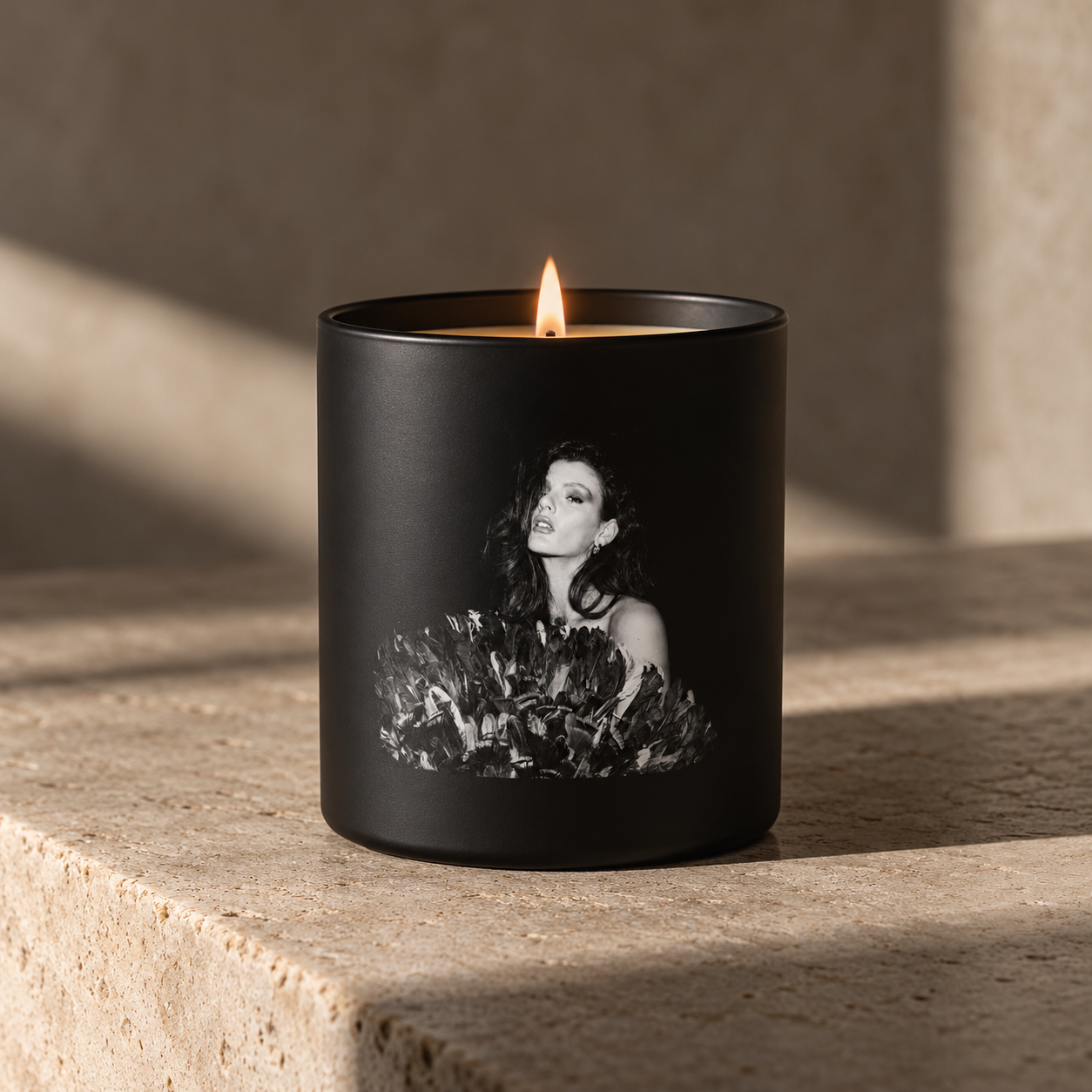 Moody Black Candle with Portrait.png