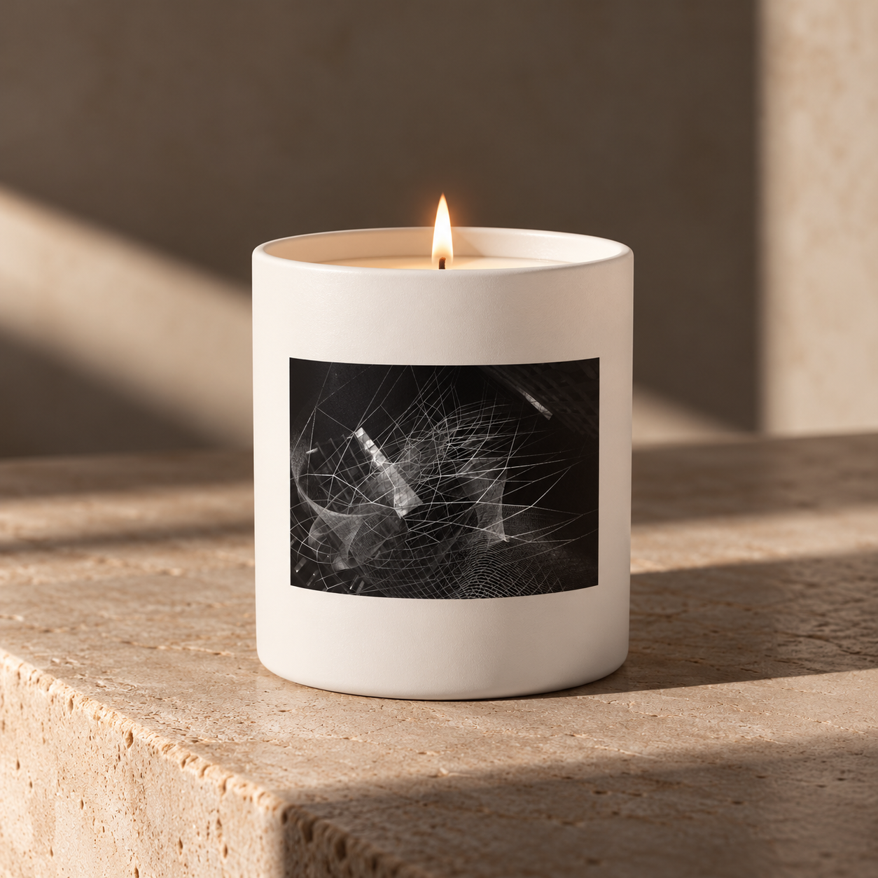 Warm Sunlight on a Minimalist Candle.png