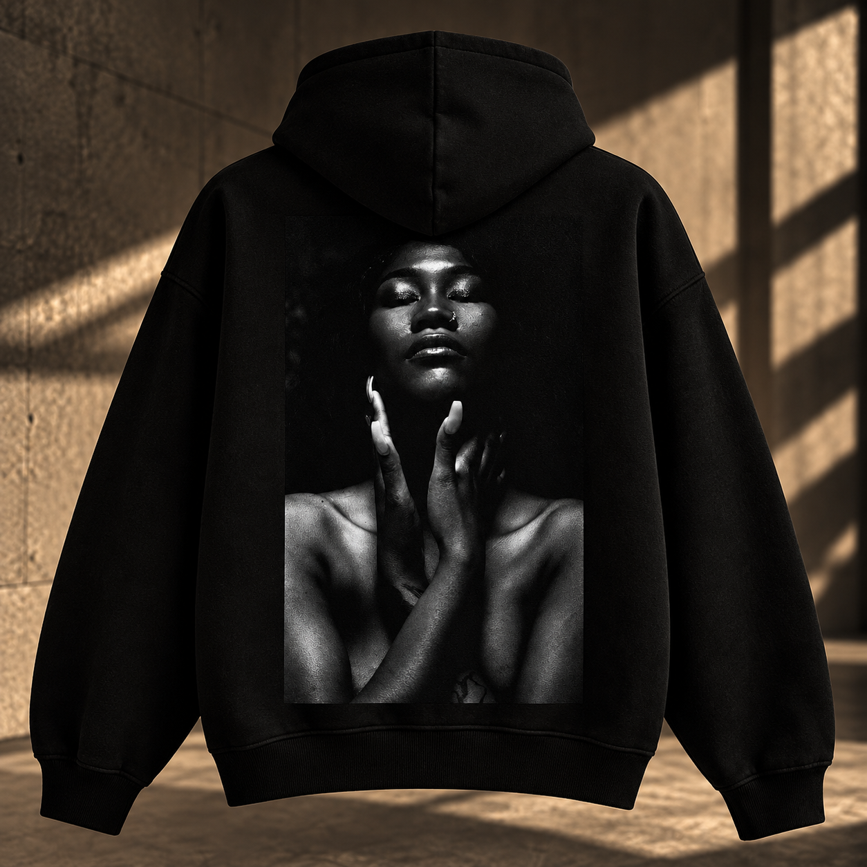 Cinematic Black Hoodie Portrait Print.png