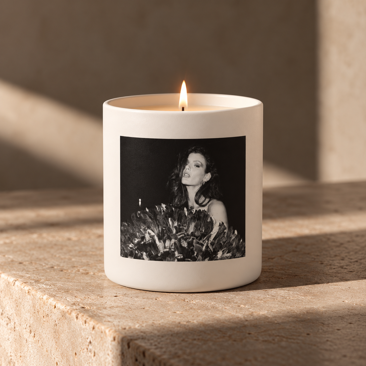 Noir Portrait Candle in Warm Light.png